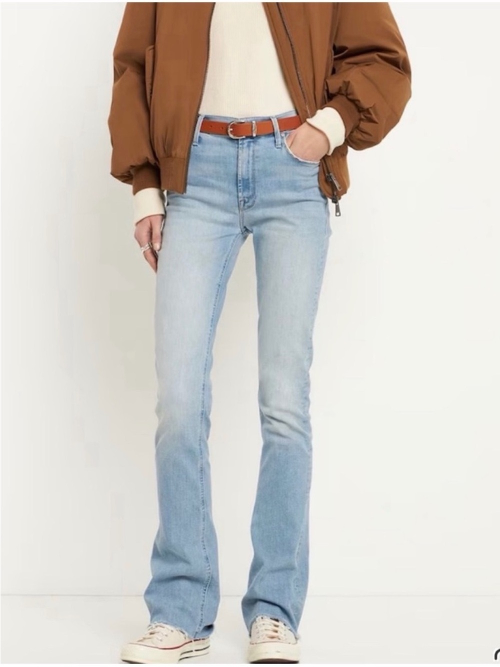 MOTHER Light Blue Flare Jeans